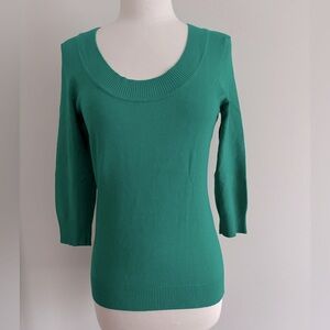 INC Concept green 1/2 sleeve sweater -M